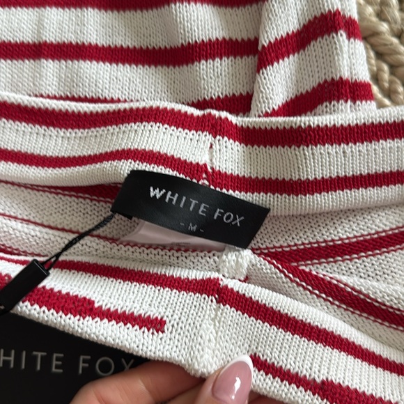 White Fox Red and White Striped Set - Picture 4 of 5